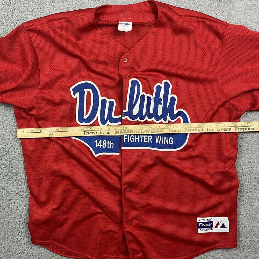 Majestic Red Duluth 148th Fighter Wing Jersey - Picture 10 of 11